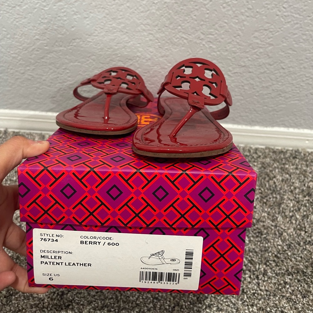 Red Tory Burch sandals